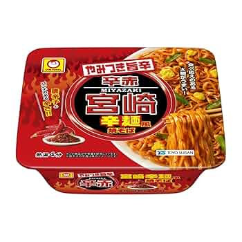 Amazon.co.jp: マルちゃん やみつき旨辛 辛赤 宮崎辛麺風焼そば